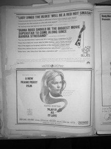 The review of one of my favorite films starring Diana Ross as Billie Holiday "Lady Sings the Blues"
