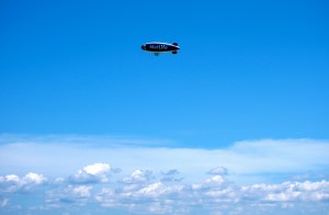 Always love catching the blimp on the beach.