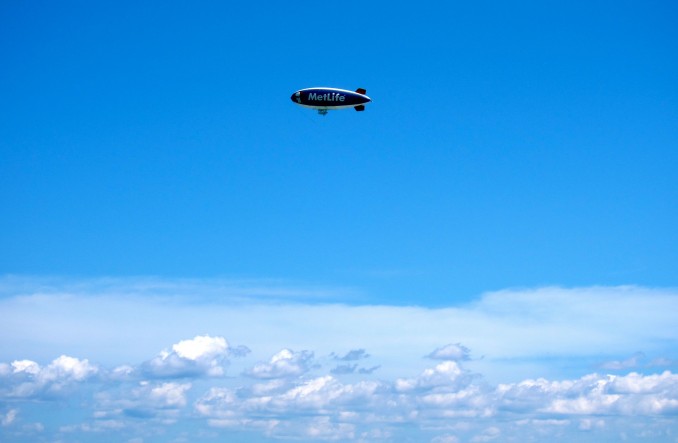 Always love catching the blimp on the beach.