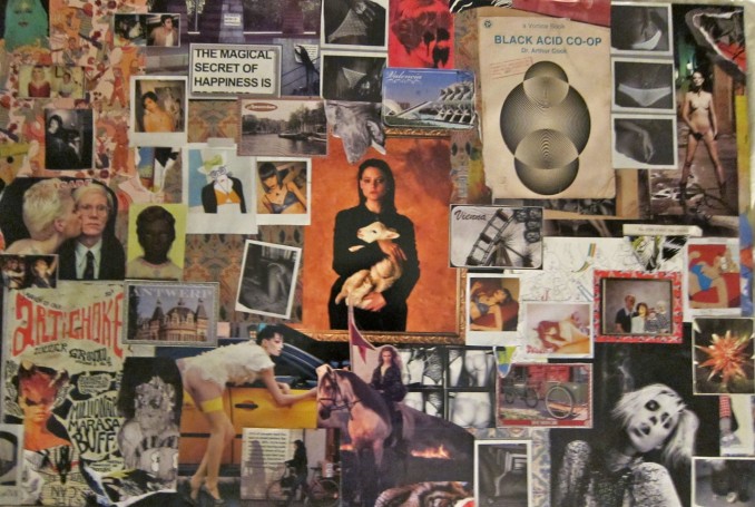 vanspiece Made this piece for a friends apt one night in 2009 while visiting la, Just got to get a image of it and that jodie foster pic in the middle I just adore.