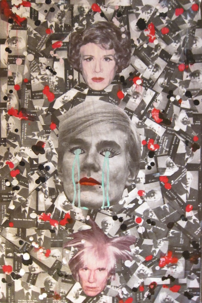 3andys final I created this piece of Andy using his 1978 add campaign for the New York Post, as a backdrop. This man had so many different looks and personas he is remembered by, I think this embodies just a few. Andy self portrait in Drag 1981, Andy by Cecil Beaton 1969, Andyself portrait (Fright Wig) 1986. 1 man 3 faces